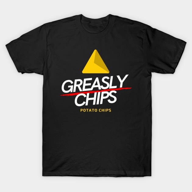 Greasly Chips T-Shirt by WODFAMCHOCPOD